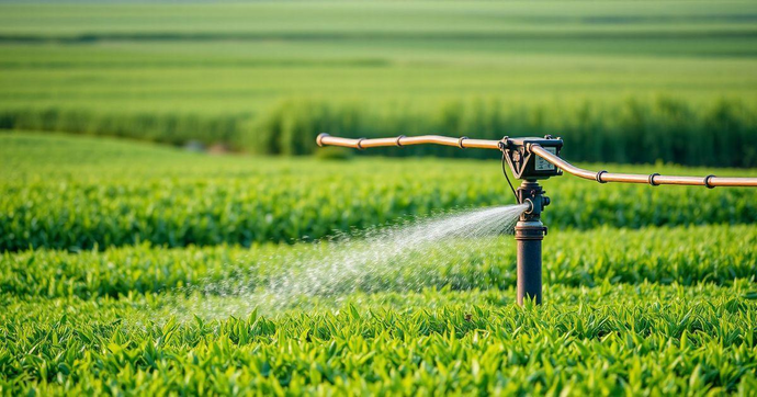 Bomba de água para irrigação eficiente